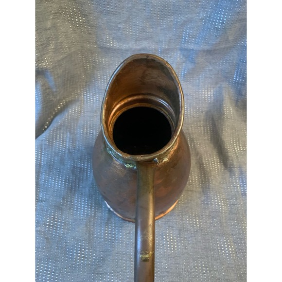 H Copper and brass pitcher - Picture 5 of 11